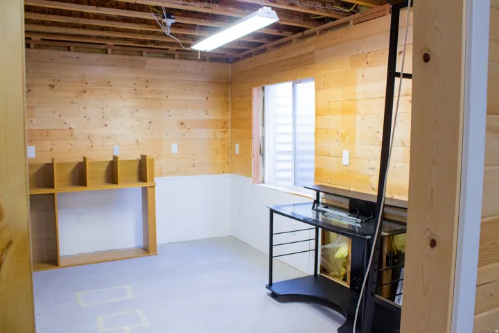 Unfinished room with window and closet that has the potential to become an office, 4th bedroom, or any other desired room.