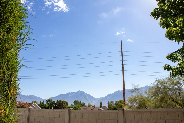 View of the mountains seen from the front door