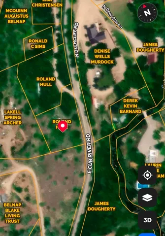 Property Map. Displaying property boundaries and owner information for the specified geographical area