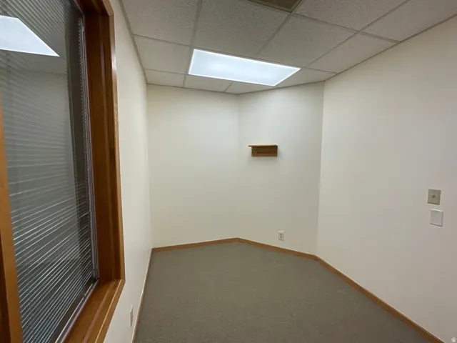 Recessed lighting and a drop ceiling