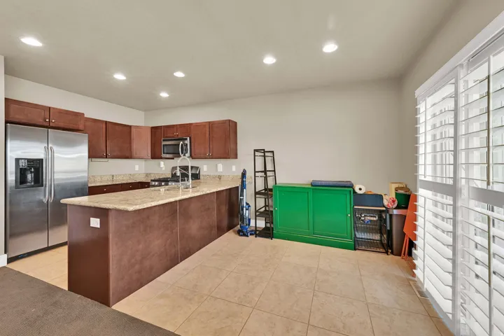 Dining room off of the kitchen and living room