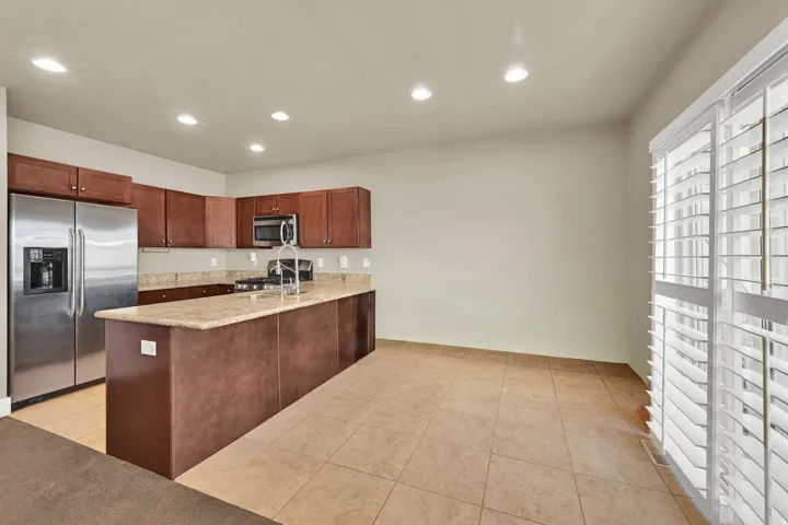 Dining room off of the kitchen and living room