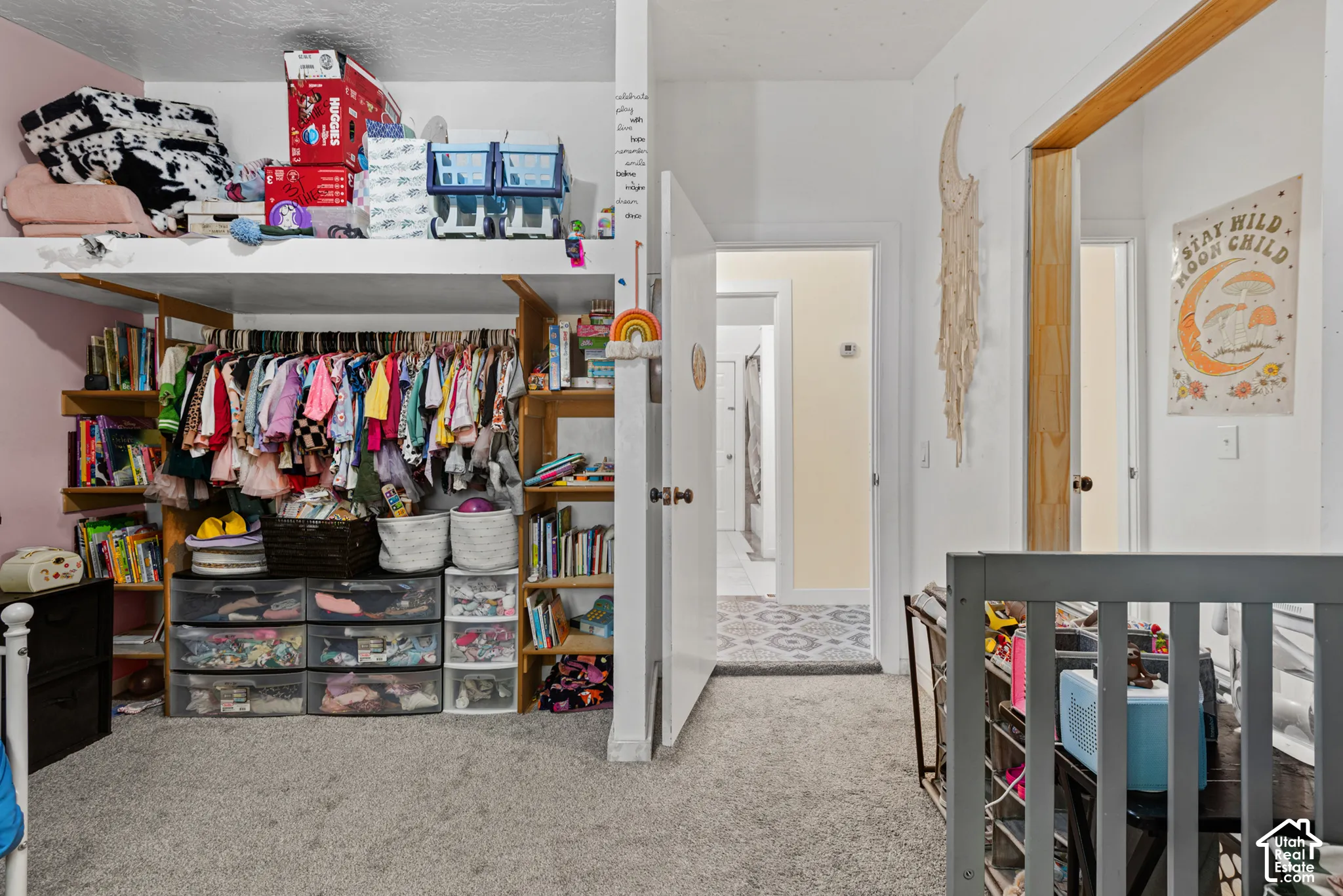2nd bedroom with lots of storage