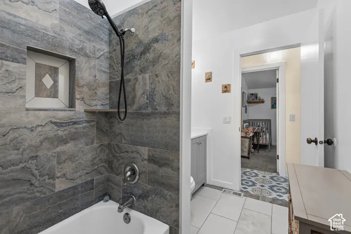 Large updated bathroom