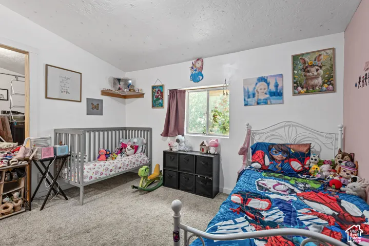 2nd bedroom with carpeted flooring