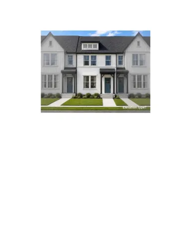 White exterior with dark trim accents, covered entryways, dormer window, gabled rooflines, and manicured landscaping