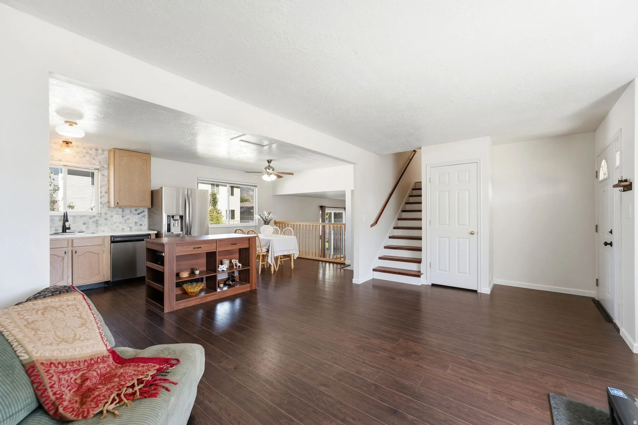 Open and spacious great room with beautiful LVP flooring—perfect for everyday living and entertaining.