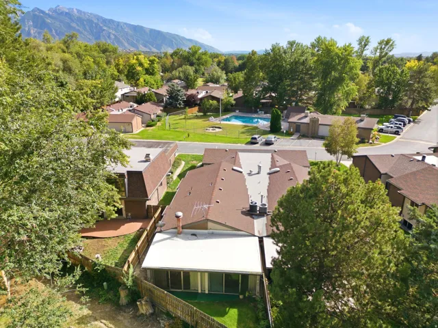 Expansive mountain backdrop