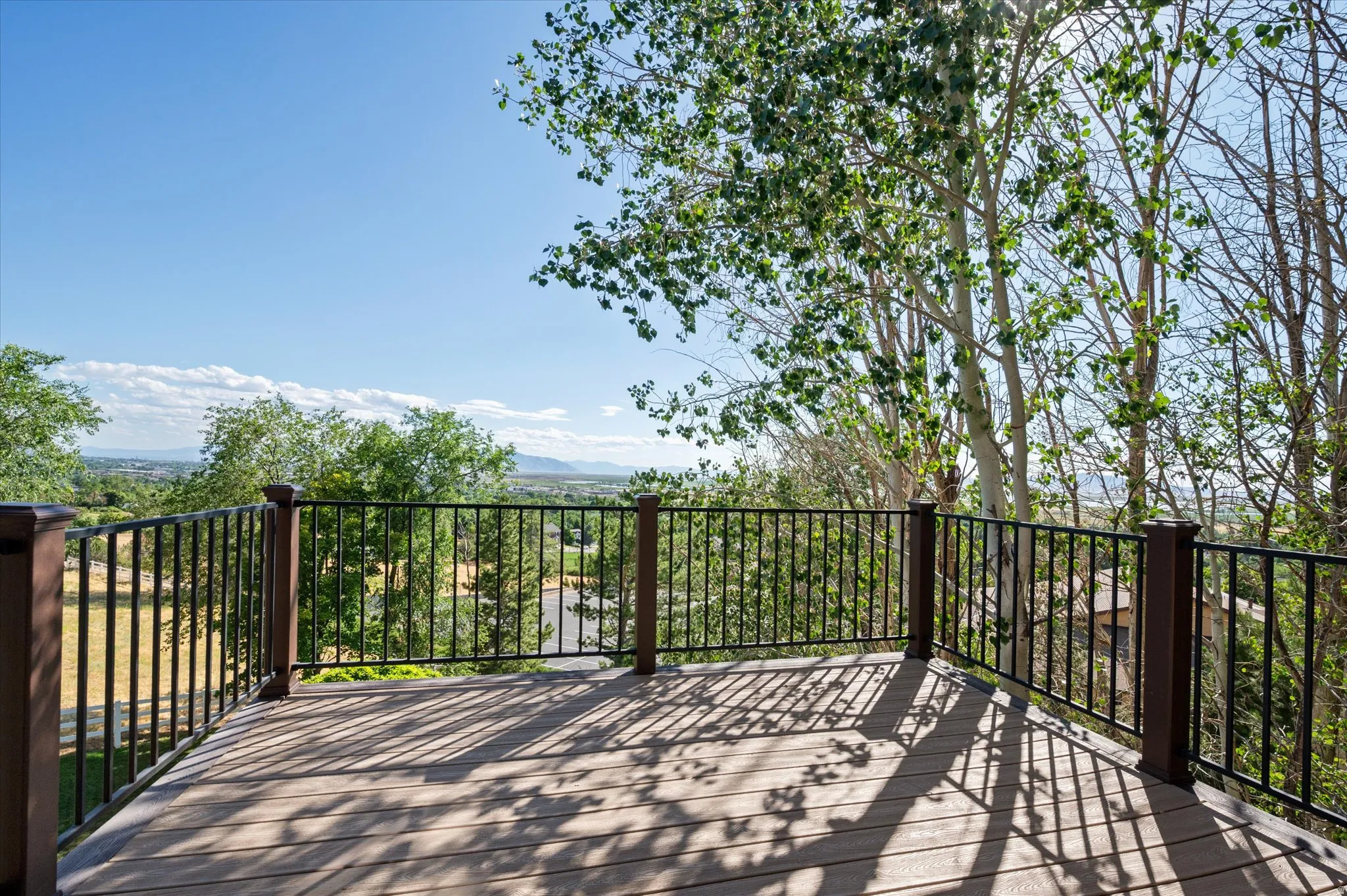 Deck off kitchen. Amazing views!