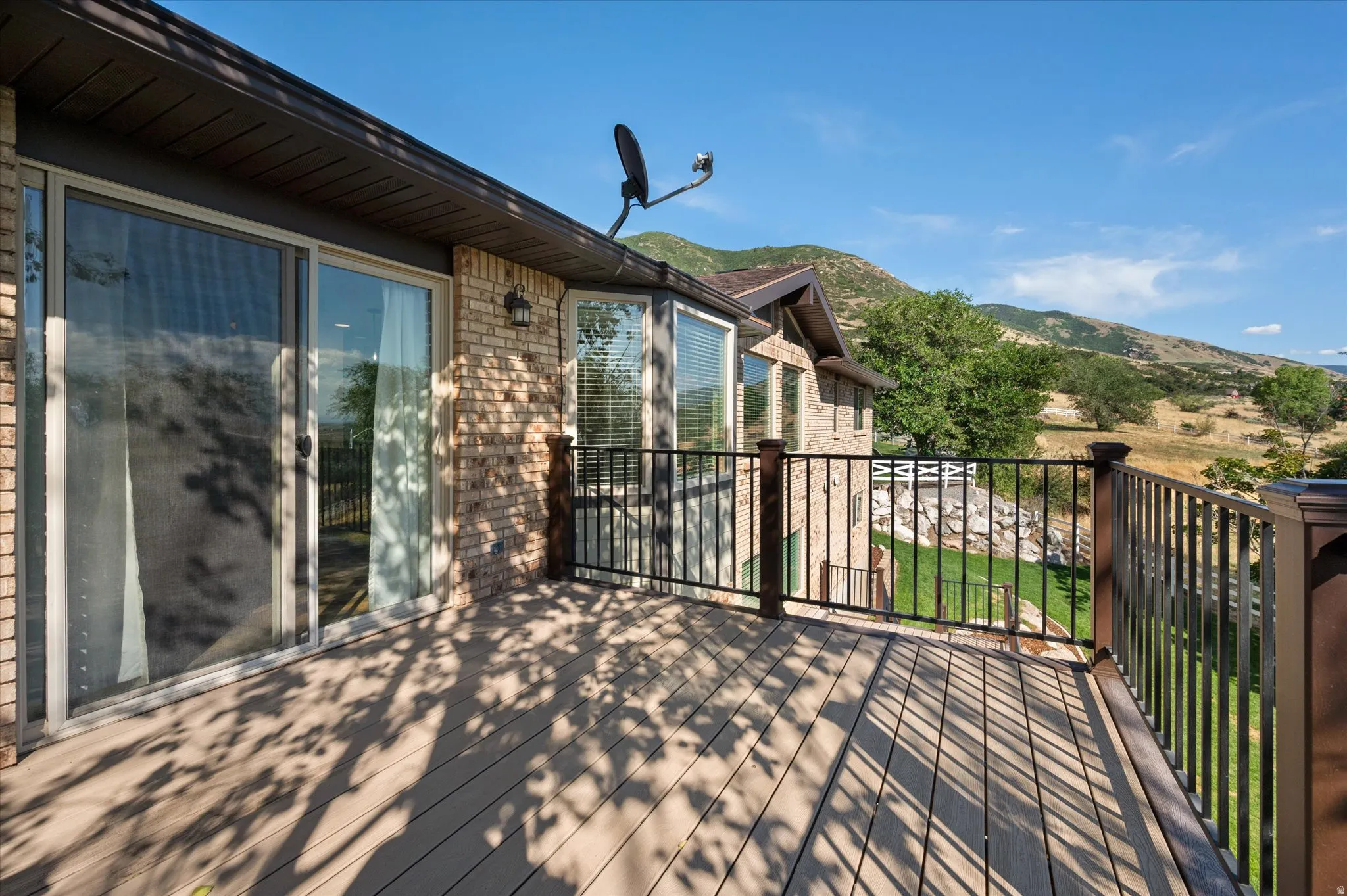 Deck off kitchen. Amazing views!