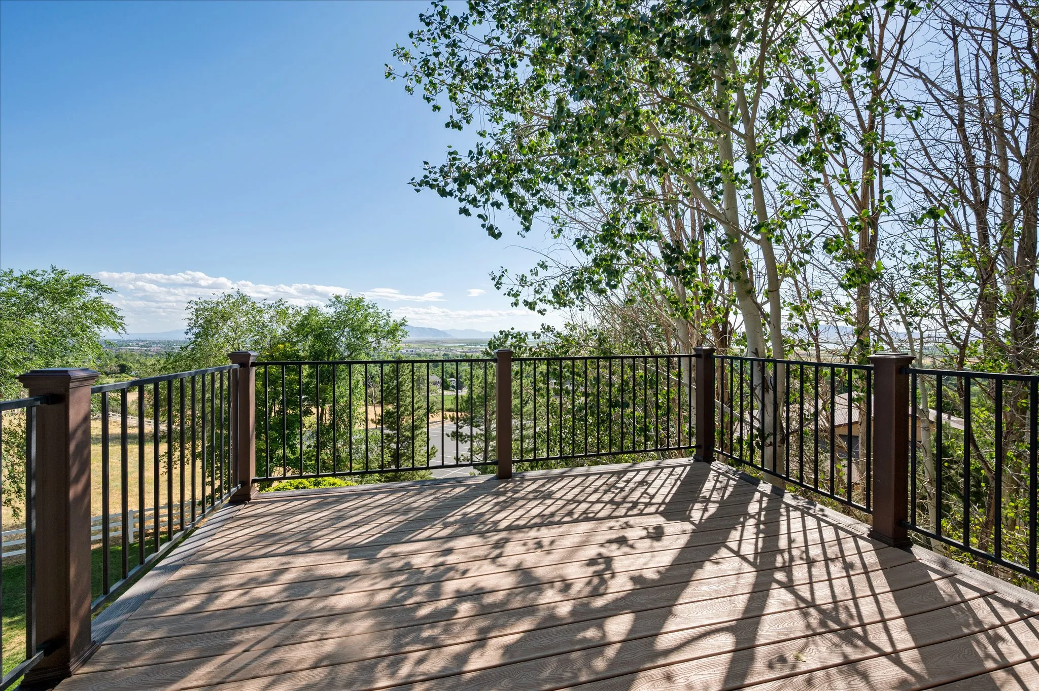 Deck off kitchen. Amazing views!