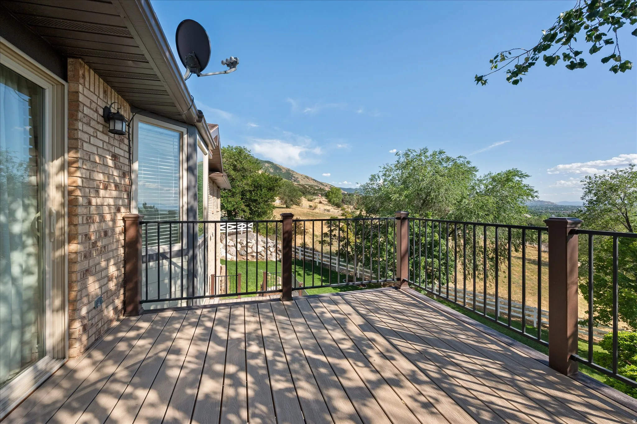 Deck off kitchen. Amazing views!