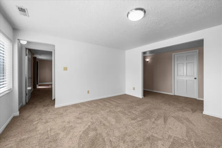 Bonus Room/Den and entrance to hallway and upstairs.