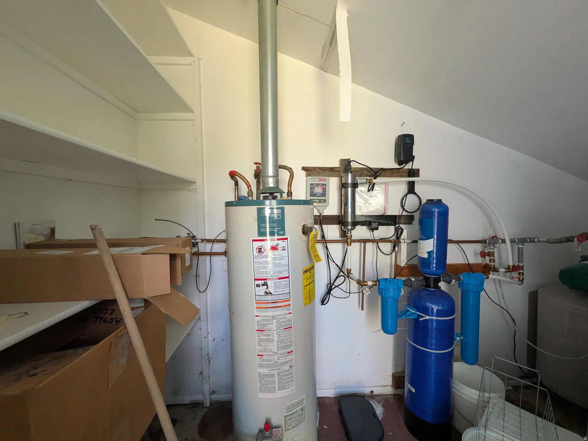 Off of the back of house in own room.