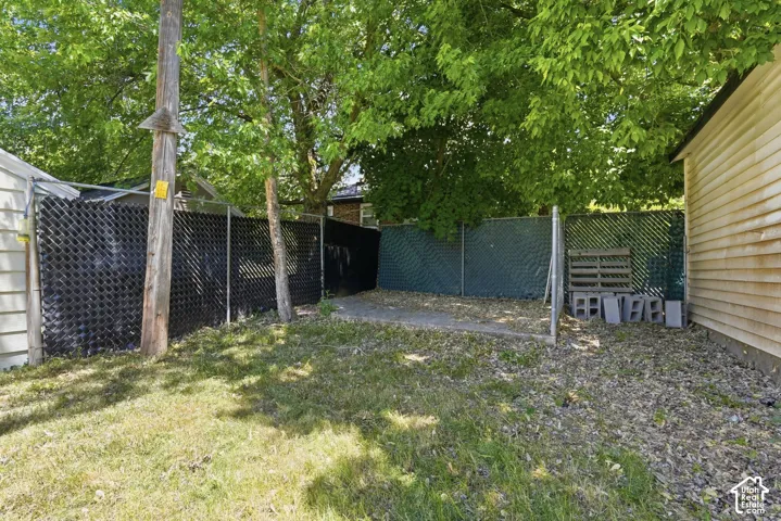 Concrete patio area