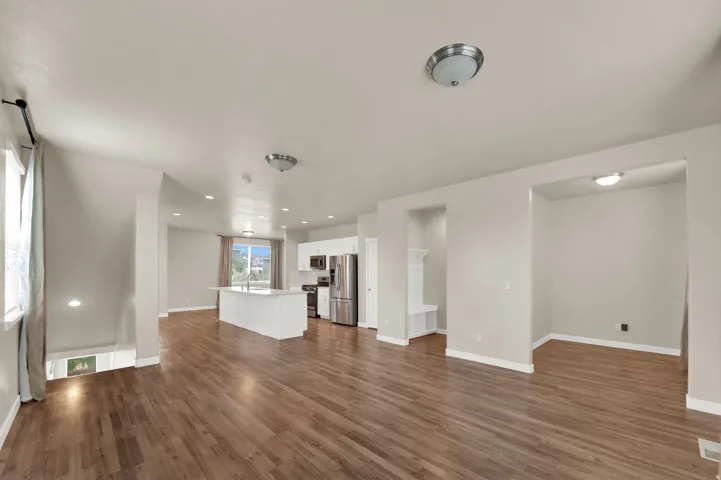 Work nook and family room
