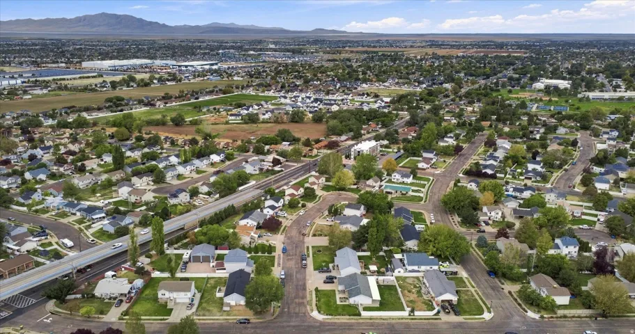 Residential neighborhood with established streets and mature trees