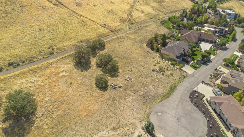 Expansive undeveloped land with a natural, arid landscape and scattered mature trees