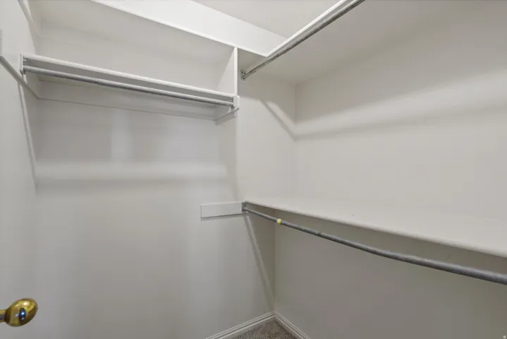 Built-in shelving and hanging rods