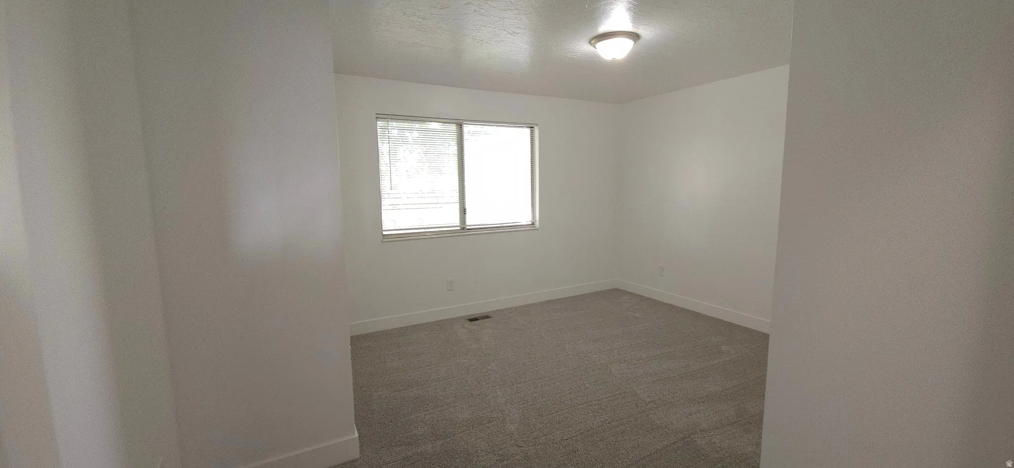 Neutral-toned carpeting with white walls and trim