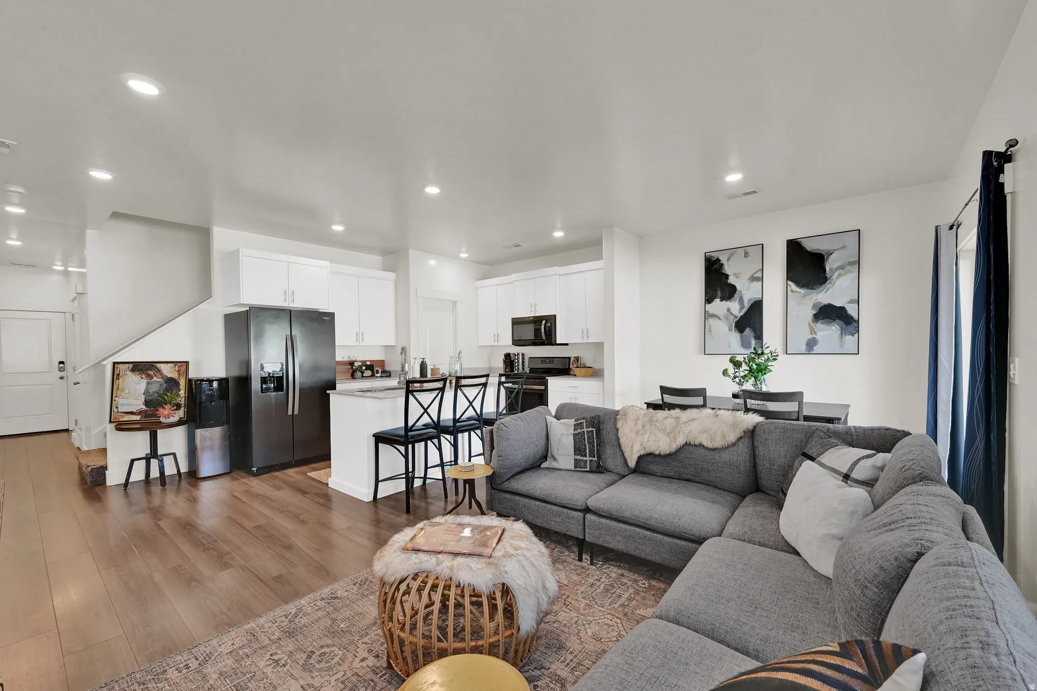 Open-concept living area