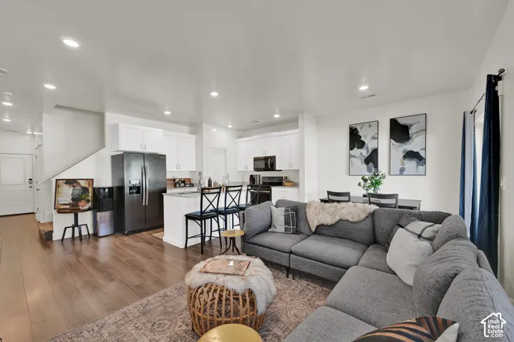Open-concept living area