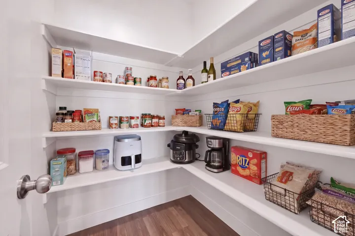 Large walk-in pantry in Kitchen
