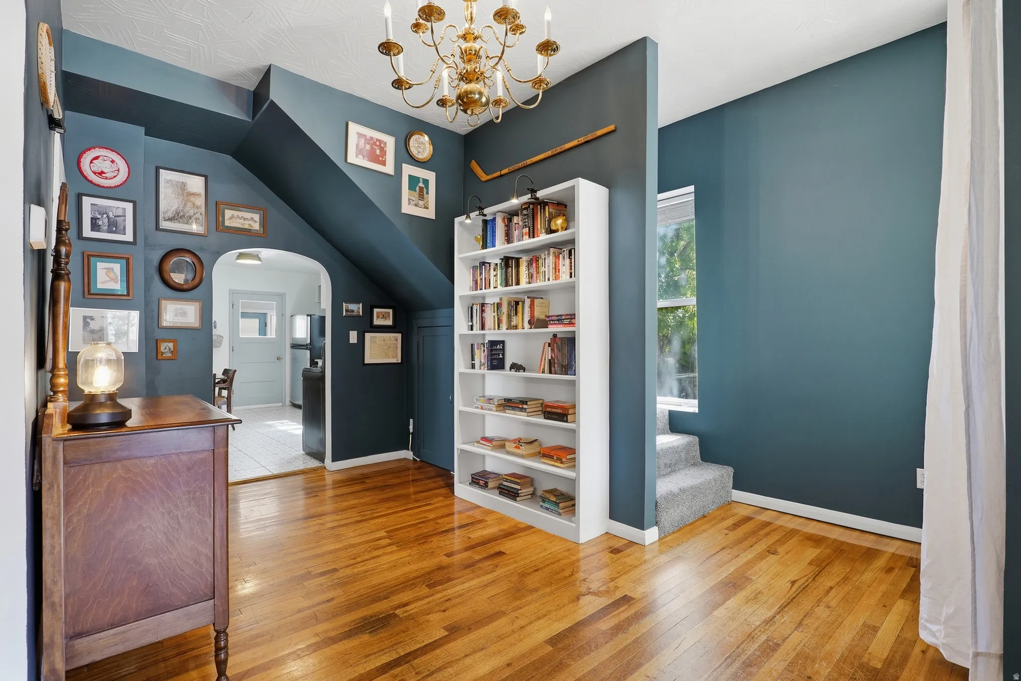 Hardwood flooring throughout the main level