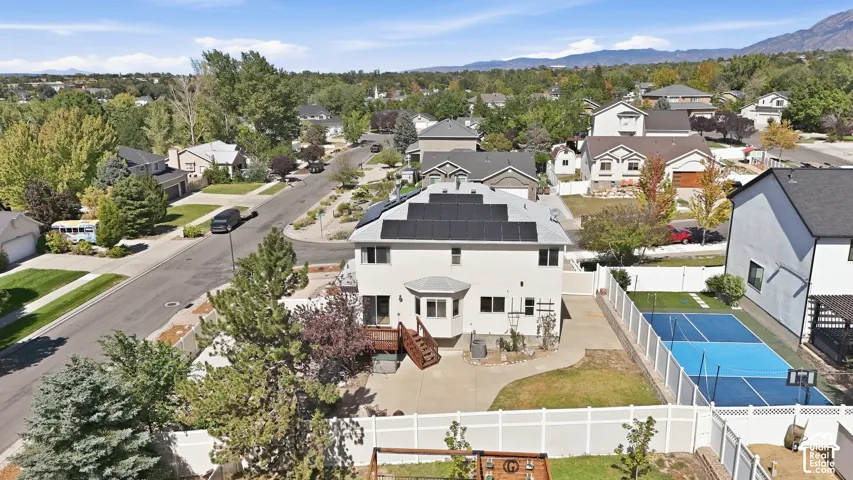 Aerial view of home.
