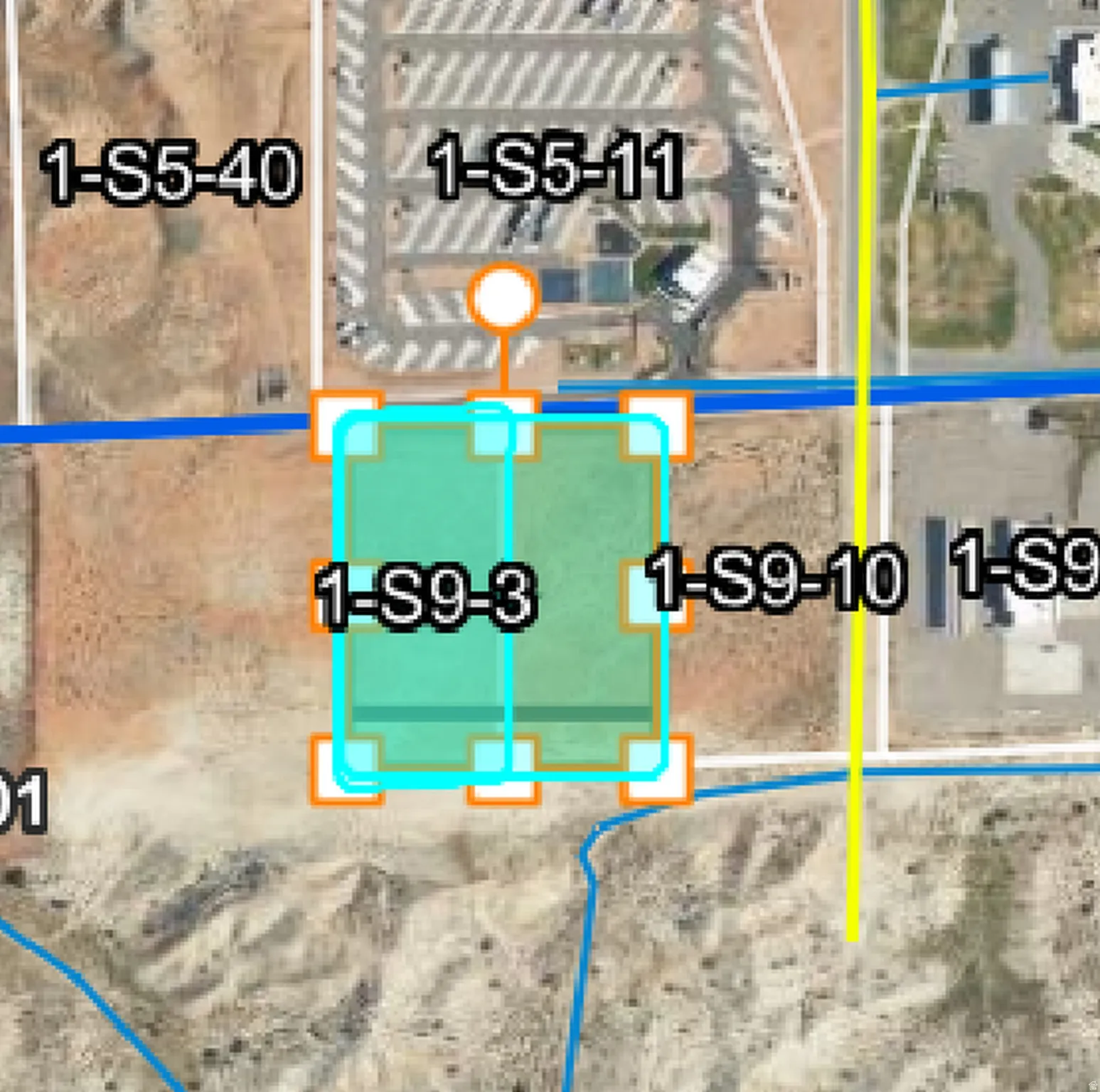 Plat Map. Illustrating lot boundaries and identifying parcels within the property