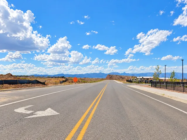 Access road to property with new development on both sides