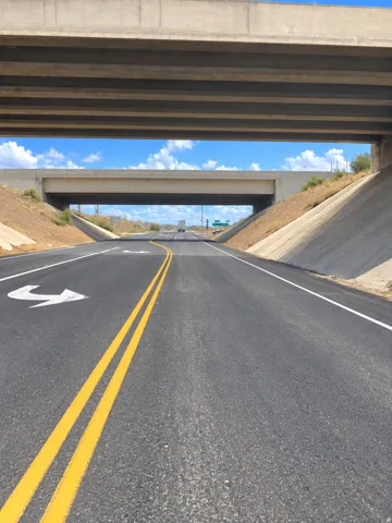 Access road Off I-70 Exit To development property