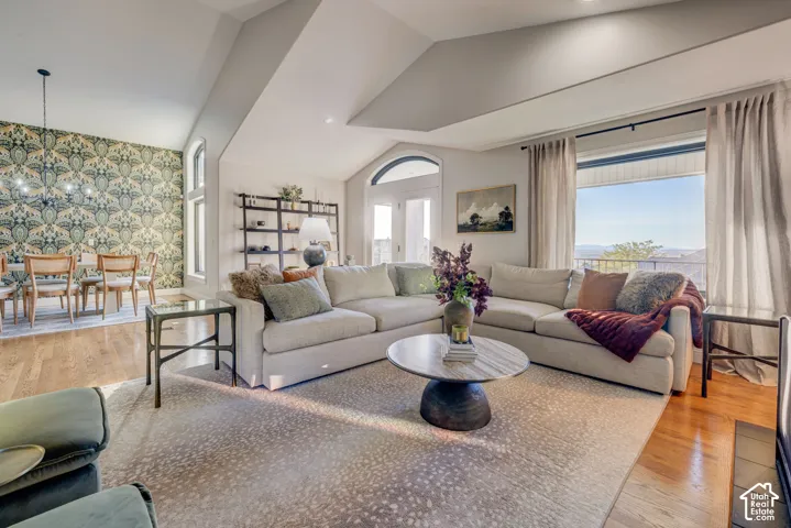 Vaulted ceilings with recessed lighting
