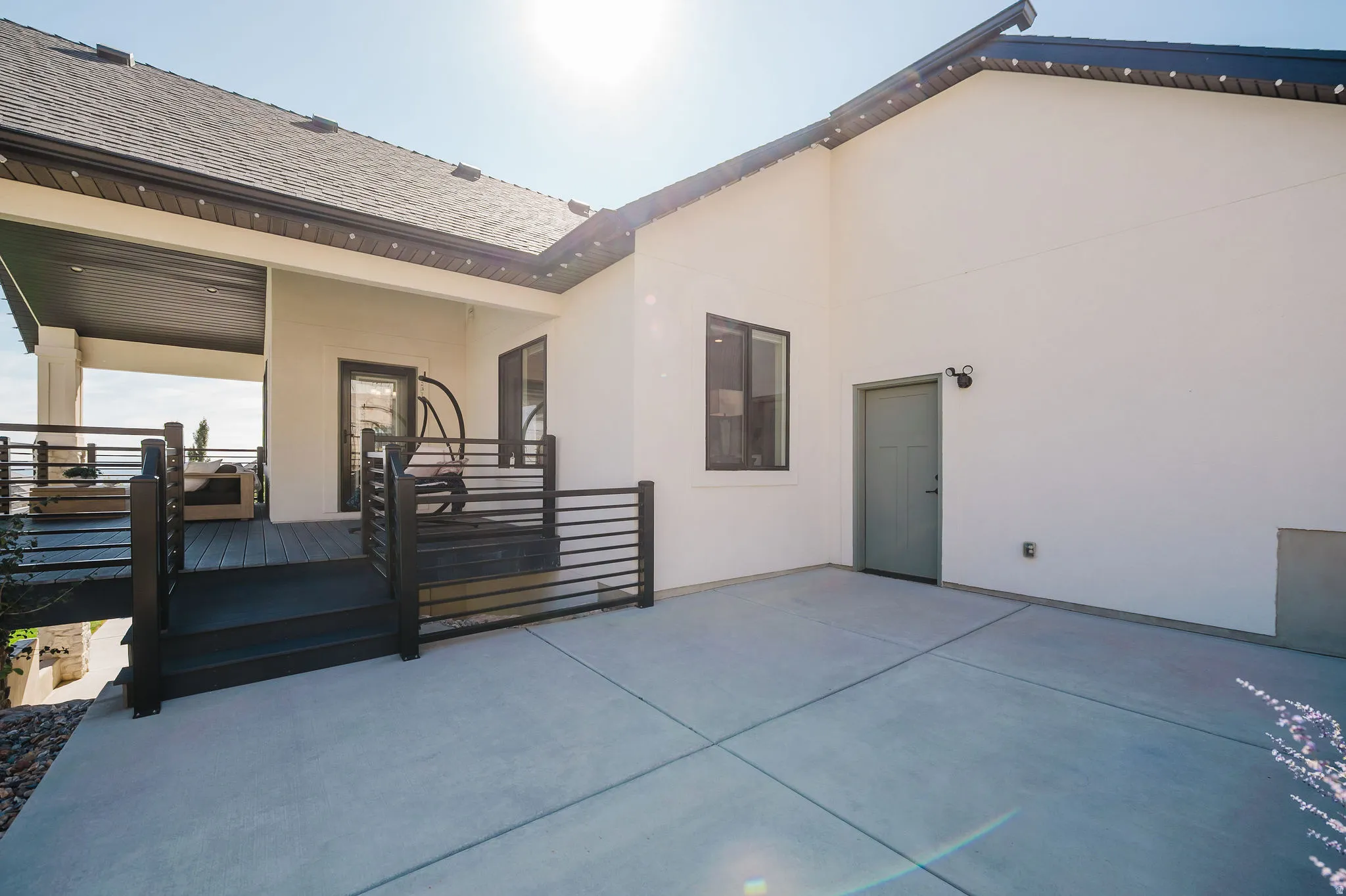 Patio Space for Future Use (e.g. Hot Tub)
