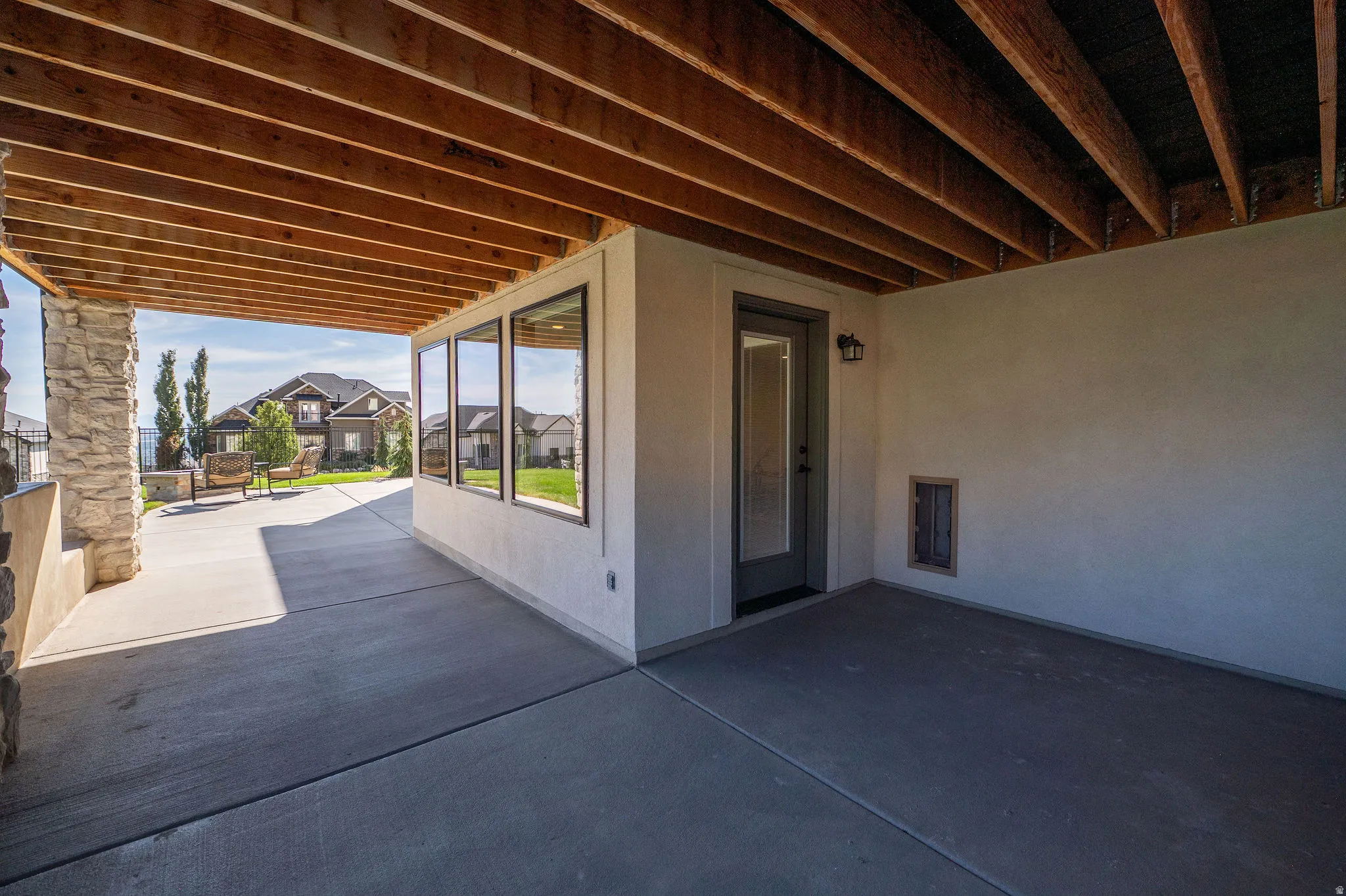 Walkout Covered Patio