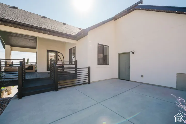 Patio Space for Future Use (e.g. Hot Tub)