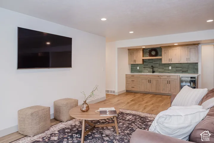 Living Room & Wet Bar View
