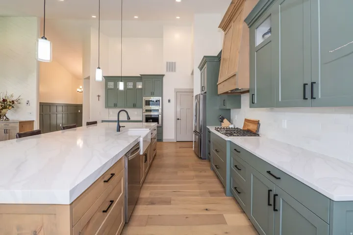 Plenty of Counter Space with Expansive Kitchen Island