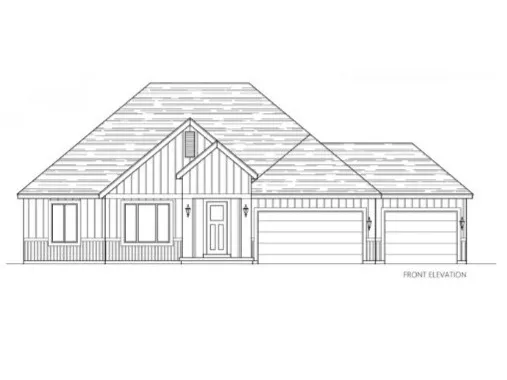 CARLISLE FARMHOUSE ELEVATION - Architectural Drawing. Front elevation of the property