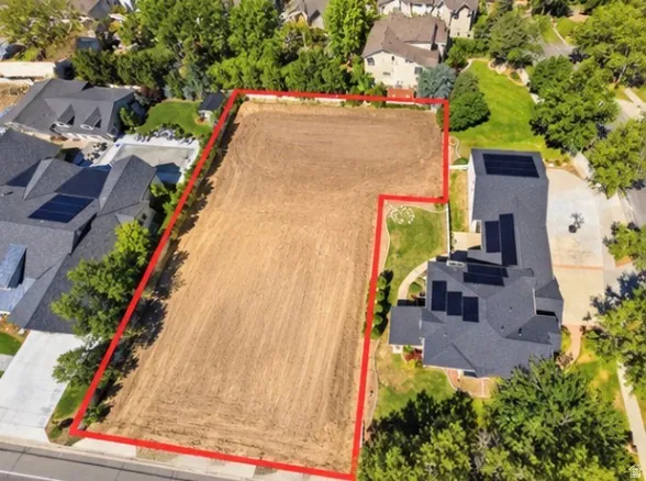 Expansive cleared lot with defined property lines