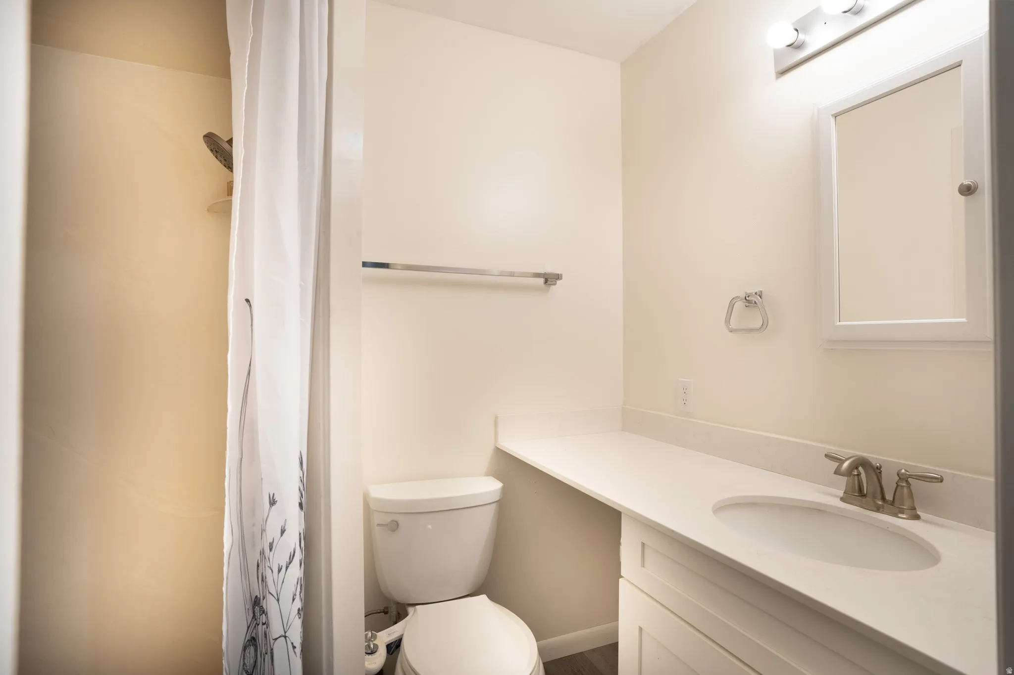 Primary bathroom with 3/4 shower