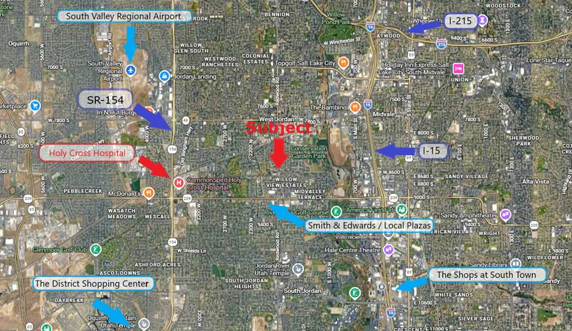 Location Map. Illustrating the property's geographic context and surrounding points of interest