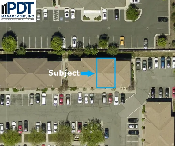 Aerial Map. Identifying the location of the property within a larger complex