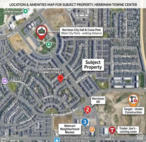 Location and Amenities Map. Illustrating the property's geographic situation and proximate facilities