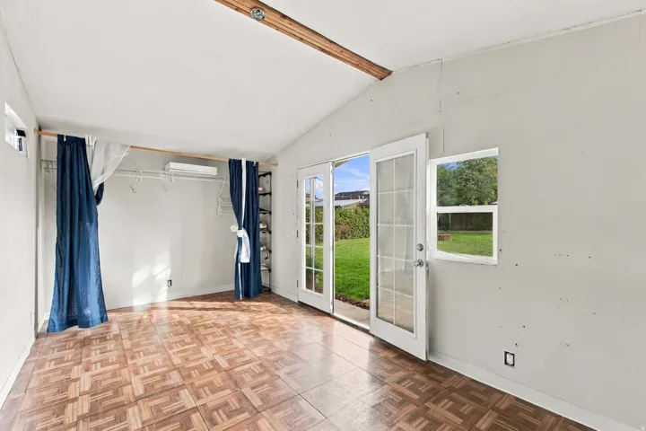 Interior of shed, not included in square footage.