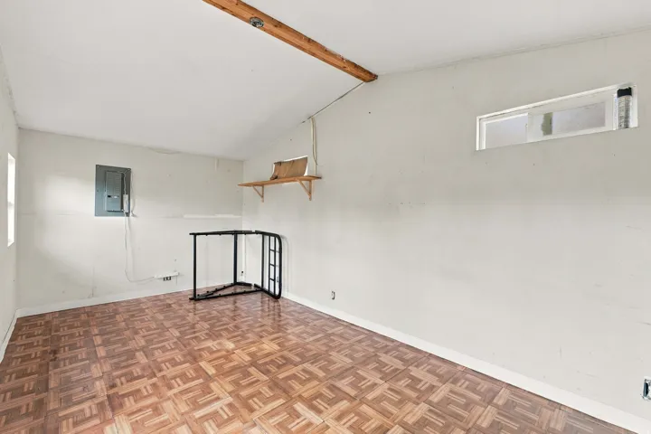 Interior of shed, not included in square footage.