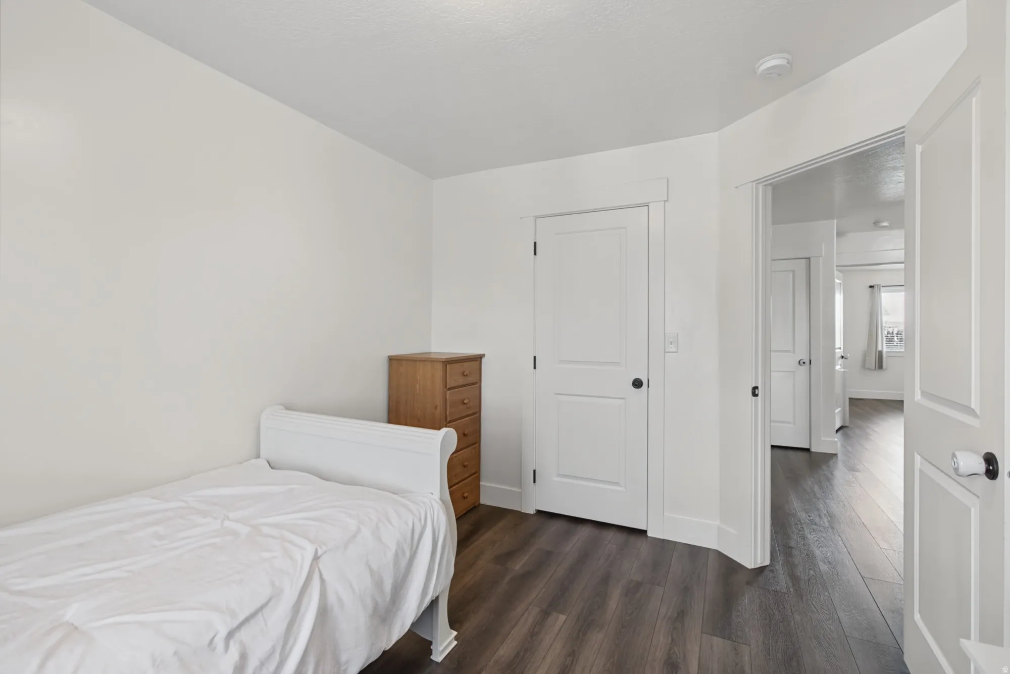 White painted walls and trim