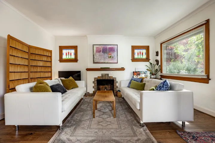 Hardwood-style flooring throughout