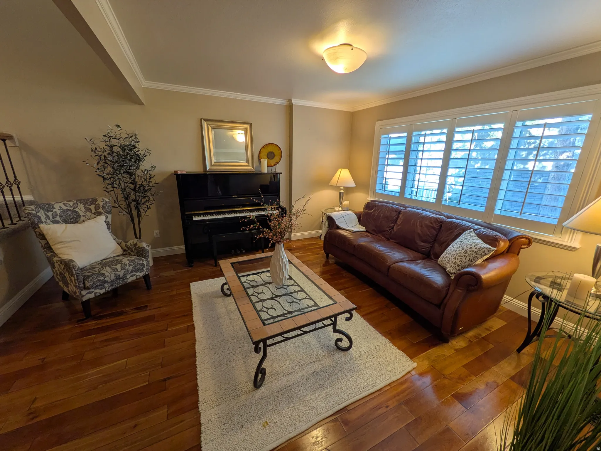 Hardwood flooring throughout
