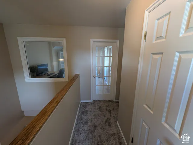 View to office/bedroom with window and French door for superior natural lighting